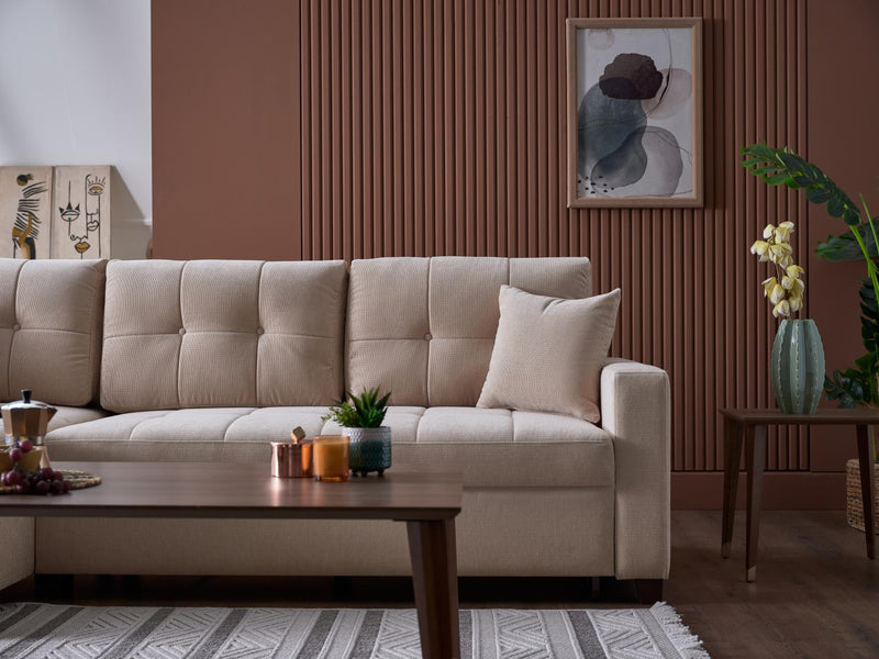 Ivy Sectional (Koopsi Basic Beige) 3 Pieces - DMV FurnitureSleeper Sectional