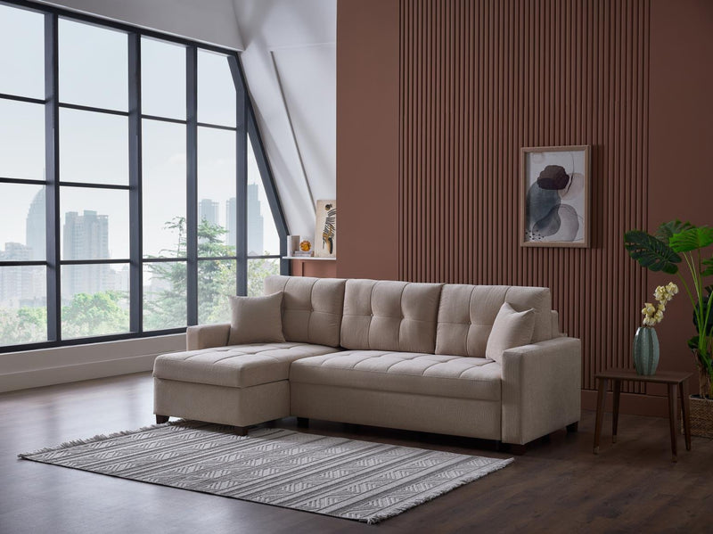 Ivy Sectional (Koopsi Basic Beige) 3 Pieces - DMV FurnitureSleeper Sectional