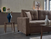Ivy Sectional (Koopsi Basic Brown) 3 Pieces - DMV FurnitureSleeper Sectional