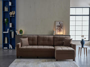 Ivy Sectional (Koopsi Basic Brown) 3 Pieces - DMV FurnitureSleeper Sectional
