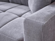 Ivy Sectional (Koopsi Basic Gray110) Brown Legs - DMV FurnitureSleeper Sectional