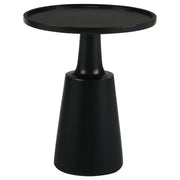 Ixia Round Solid Mango Wood Accent Side Table Black Stain - 915109