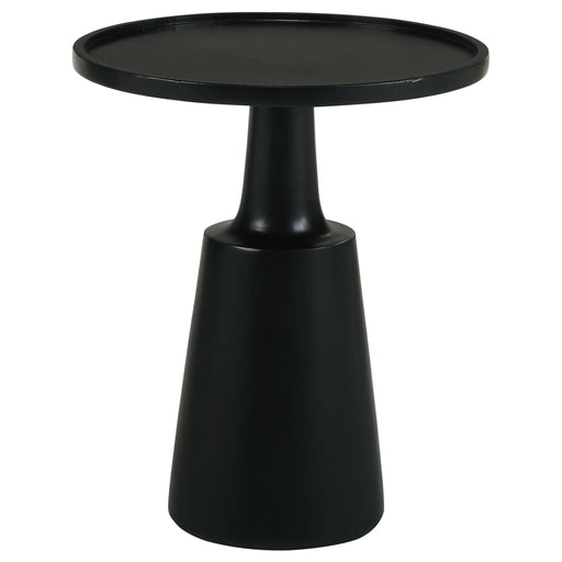 Ixia Round Solid Mango Wood Accent Side Table Black Stain - 915109