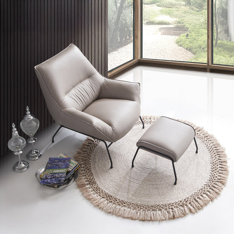 Jabel Accent Chair & Ottoman - AC02385