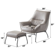 Jabel Accent Chair & Ottoman - AC02385
