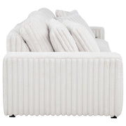 Jacana Corduroy Upholstered Dual Power Chaise Sofa Ivory - 600535P