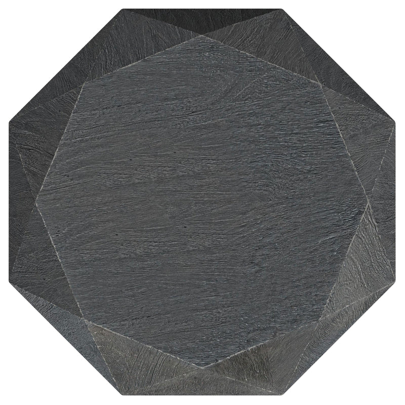 Jacinto Octagonal Solid Mango Wood Side Table Grey - 931159