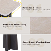 Jacory End Table w/Bottocino Marble Top - LV04766