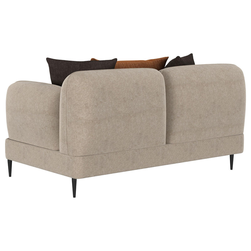 Jade 2-piece Chenille Upholstered Sofa Set Latte - 509411-S2