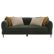 Jade Chenille Upholstered Modern Track Arm Sofa Green - 509131
