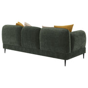 Jade Chenille Upholstered Modern Track Arm Sofa Green - 509131