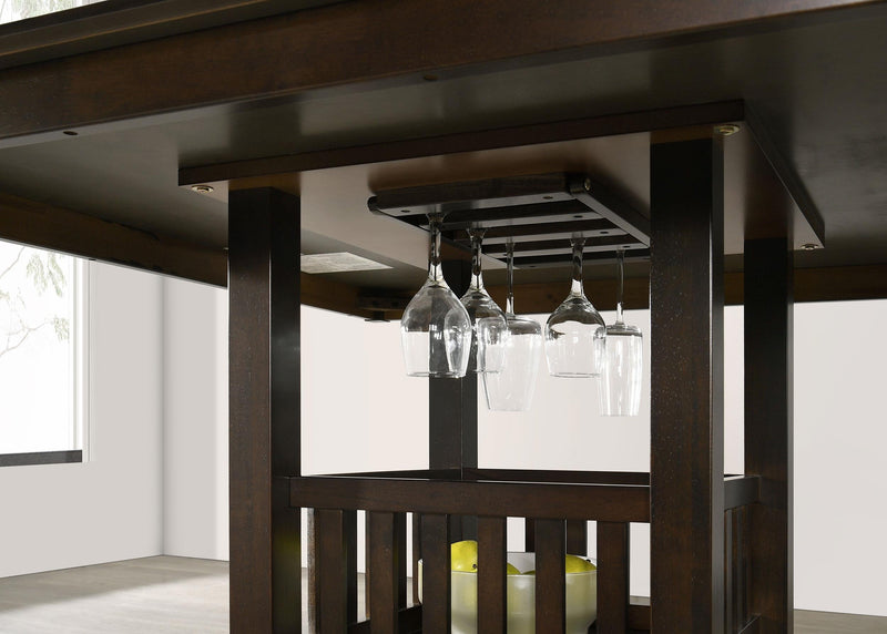 Jaden 5-piece Square Counter Height Dining Set Espresso - 100958-S5