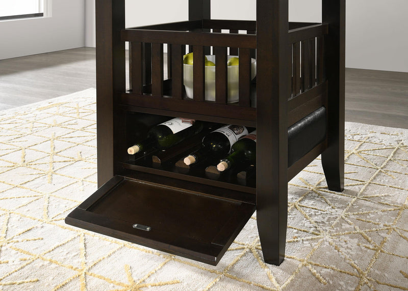 Jaden Square 47-inch Counter Height Dining Table Espresso - 100958