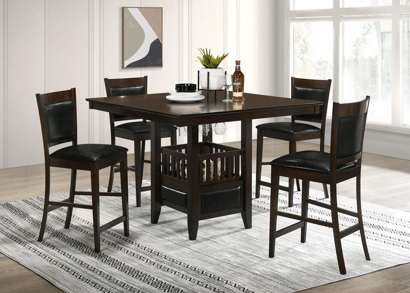 Jaden Square 47-inch Counter Height Dining Table Espresso - 100958