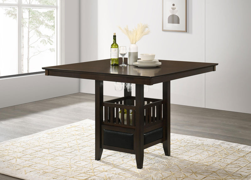 Jaden Square 47-inch Counter Height Dining Table Espresso - 100958