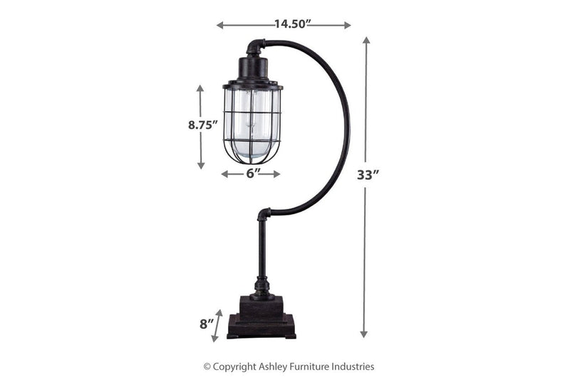 Jae Antique Black Desk Lamp - DMV FurnitureTable Lamp
