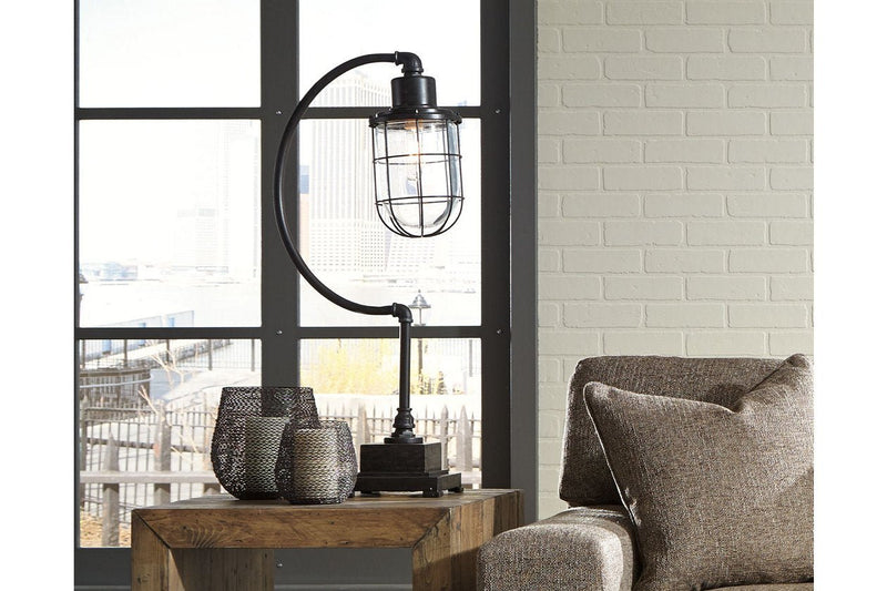 Jae Antique Black Desk Lamp - DMV FurnitureTable Lamp