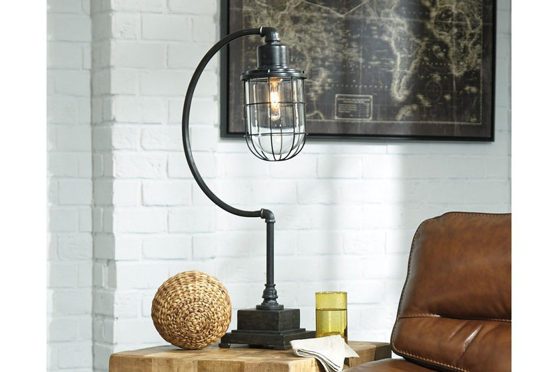 Jae Antique Black Desk Lamp - DMV FurnitureTable Lamp