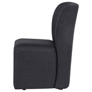Jaelynn Upholstered Dining Side Chair Charcoal (Set of 2) - 107052CHAR