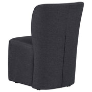 Jaelynn Upholstered Dining Side Chair Charcoal (Set of 2) - 107052CHAR