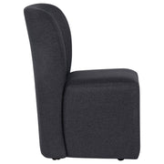 Jaelynn Upholstered Parsons Dining Side Chair Charcoal (Set of 2) - 107052CHAR