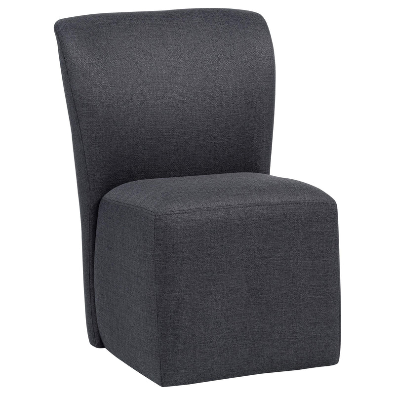 Jaelynn Upholstered Parsons Dining Side Chair Charcoal (Set of 2) - 107052CHAR