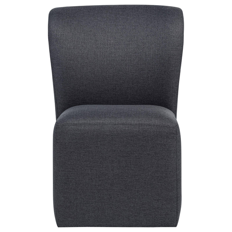 Jaelynn Upholstered Parsons Dining Side Chair Charcoal (Set of 2) - 107052CHAR