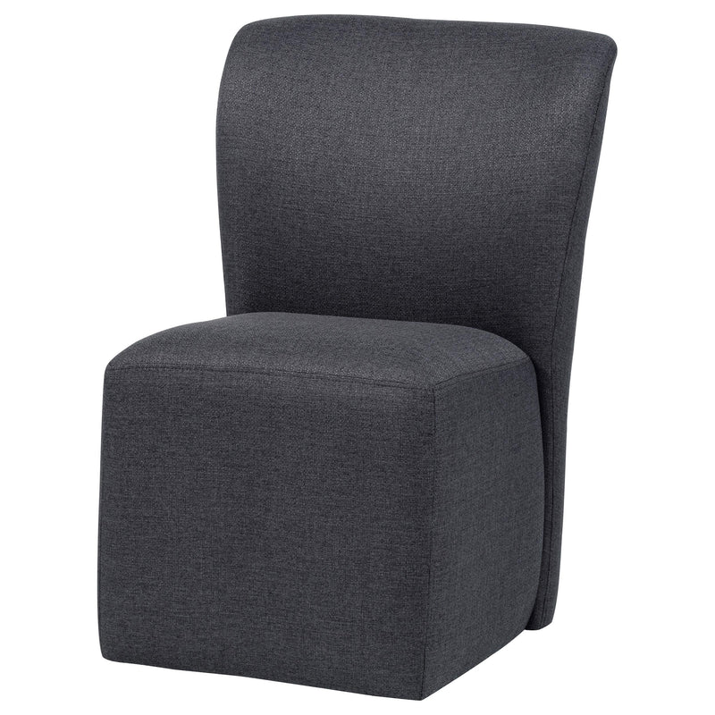 Jaelynn Upholstered Parsons Dining Side Chair Charcoal (Set of 2) - 107052CHAR