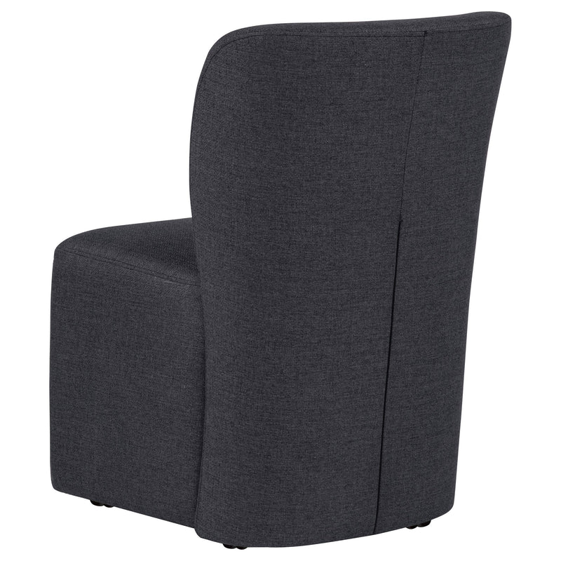 Jaelynn Upholstered Parsons Dining Side Chair Charcoal (Set of 2) - 107052CHAR
