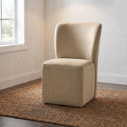 Jaelynn Upholstered Parsons Dining Side Chair Tan (Set of 2) - 107052TAN
