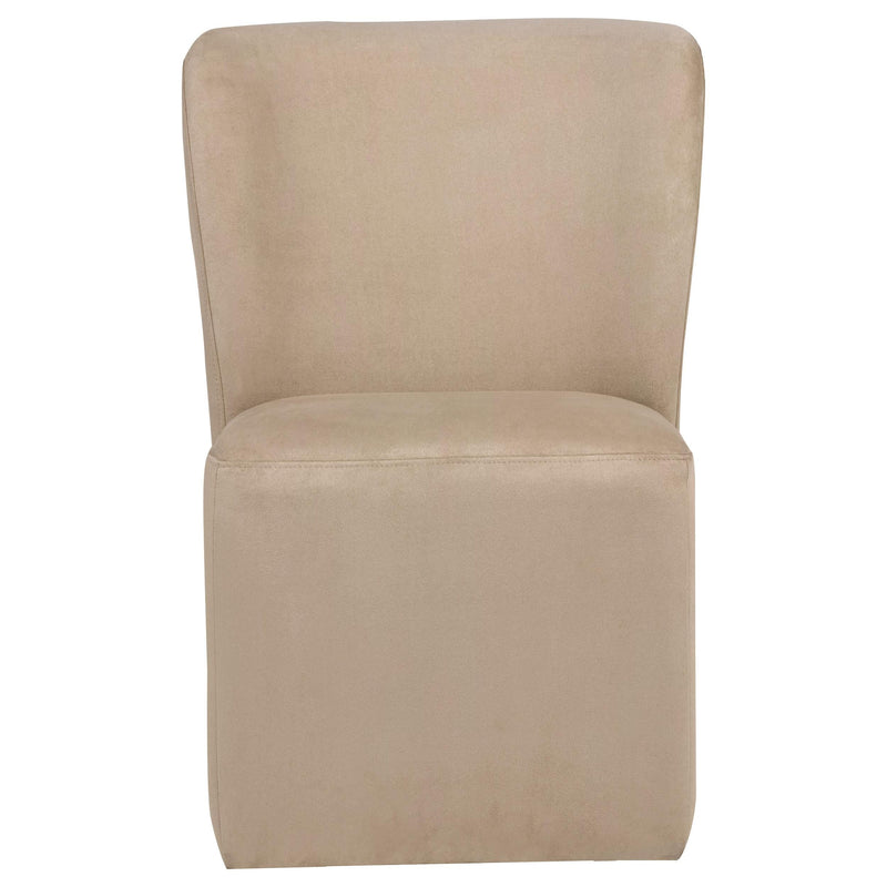 Jaelynn Upholstered Parsons Dining Side Chair Tan (Set of 2) - 107052TAN