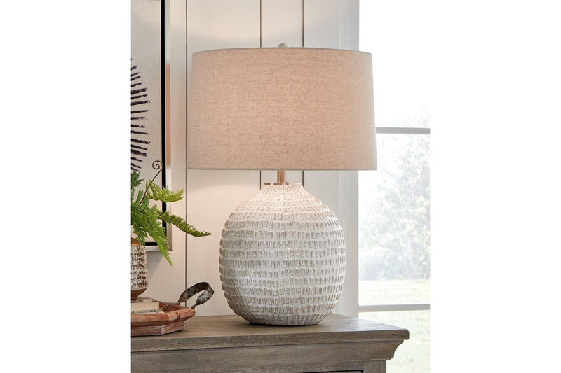 Jamon Beige Table Lamp - DMV FurnitureTable Lamp
