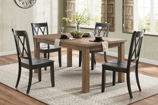 Janina Natural/Black Dining Set - DMV FurnitureDining Room Set