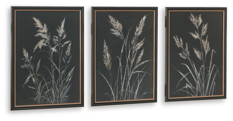 Janisburg Black/White/Brown Wall Art (Set of 3) - A8000561
