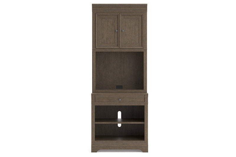 Janismore Weathered Gray Bookcase - DMV FurnitureBookcases