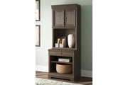 Janismore Weathered Gray Bookcase - DMV FurnitureBookcases