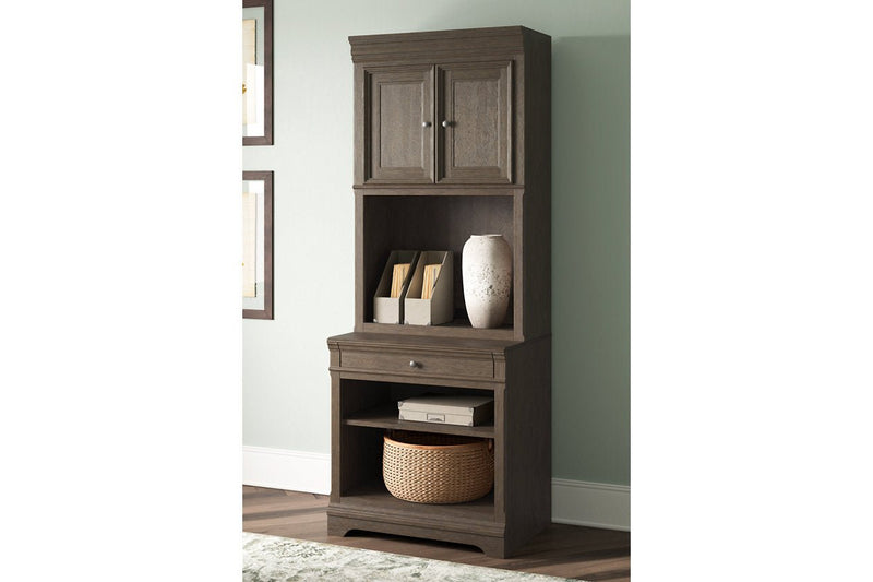 Janismore Weathered Gray Bookcase - DMV FurnitureBookcases