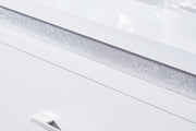 Jarlee White Dresser and Mirror - PCB392B1