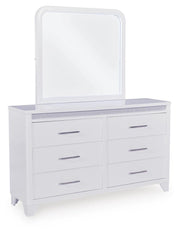 Jarlee White Queen Upholstered Panel Bed - PCB392B2