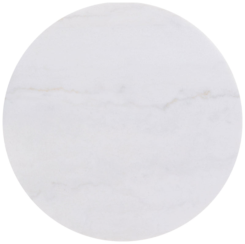 Jason 3-piece Round White Marble Coffee Table Set Honey Brown - 712418-S3