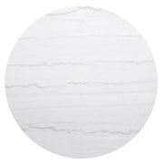 Jason Round White Marble Top Coffee Table Charcoal - 710418