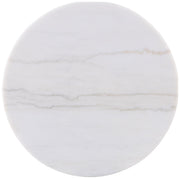 Jason Round White Marble Top Coffee Table Greige - 711418