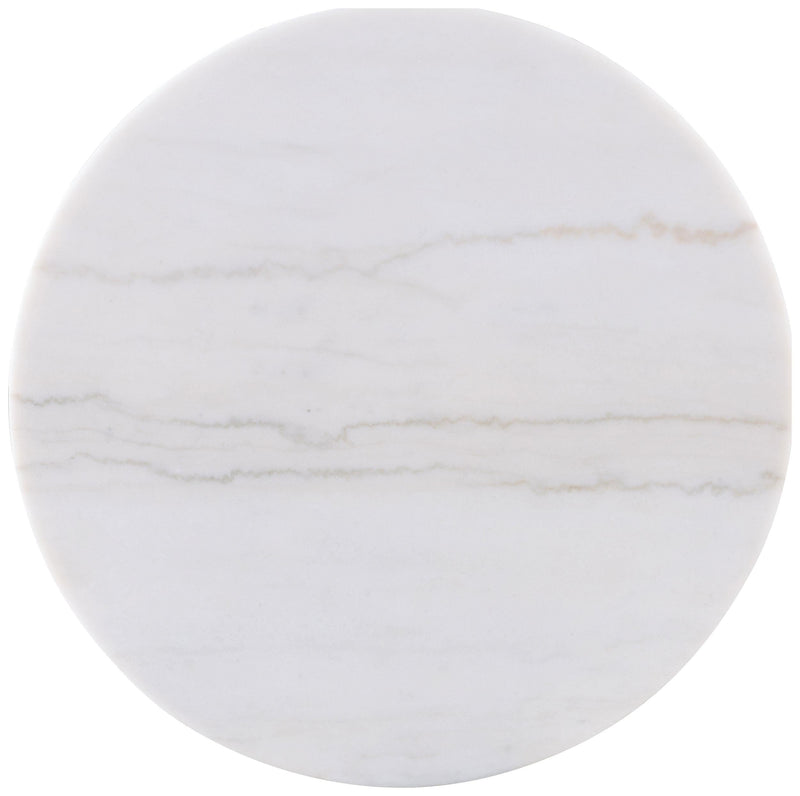 Jason Round White Marble Top Coffee Table Greige - 711418