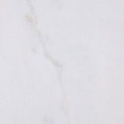 Jason Round White Marble Top Side End Table Honey Brown - 712417