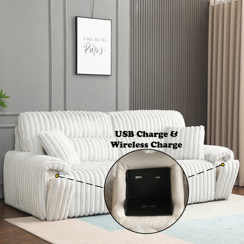 Jaya Power Motion Sofa w/Sleeper & USB Port - LV04660