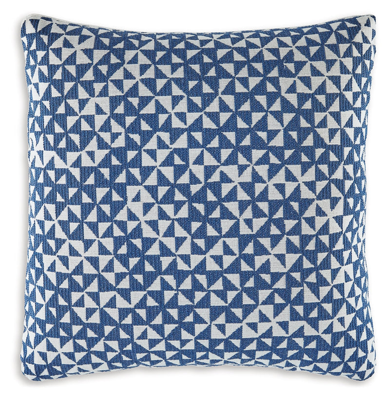 Jaycott Next-Gen Nuvella Blue/White Pillow (Set of 4) - A1900001