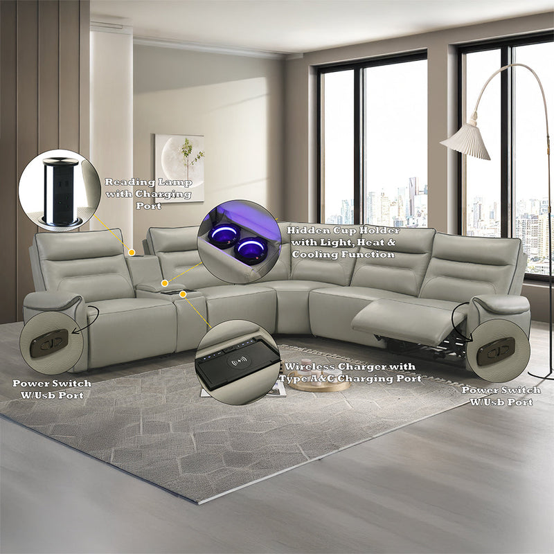 Jayke Power Motion Sectional Sofa - LV04830