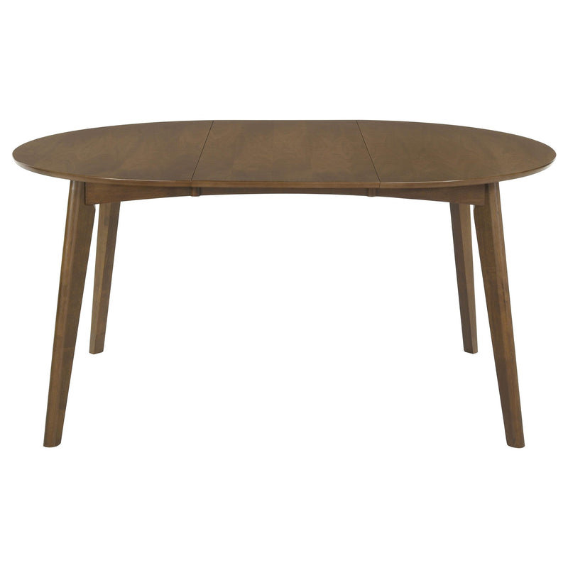 Jedda 5-piece Oval Dining Table Set Dark Walnut - 105361-S5