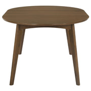 Jedda 5-piece Oval Dining Table Set Dark Walnut - 105361-S5