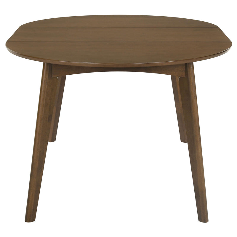 Jedda 5-piece Oval Dining Table Set Dark Walnut - 105361-S5